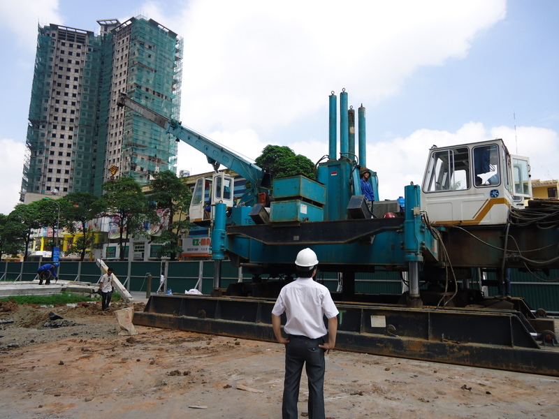 công nghệ ép cọc bê tông bằng robot hiện đại nhất 2017