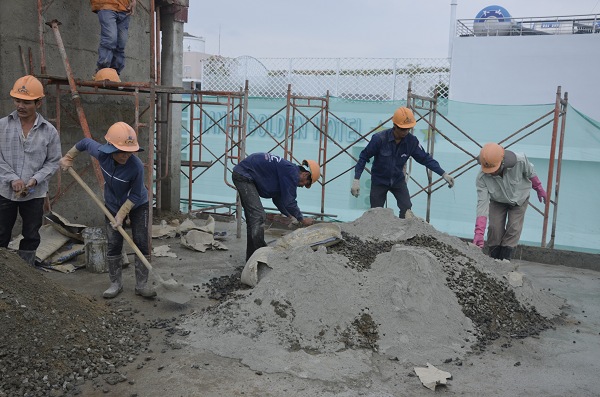 Quy trình đổ bê tông bằng bê tông thương phẩm