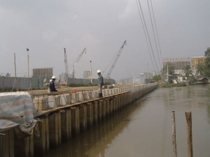 thi công ép cọc bê tông cốt thép